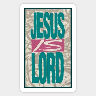 Jesus is Lord Retro Sticker